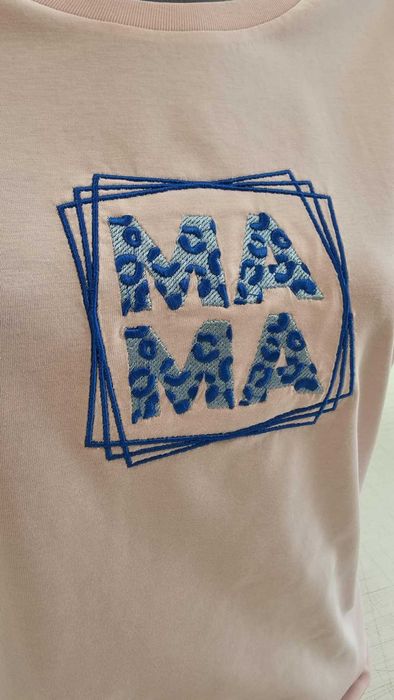 Дамска тениска с бродерия МАМА