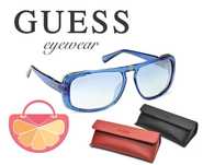GUESS – Мъжки огледални слънчеви очила "BLUE RECTANGLE" нови с кутия