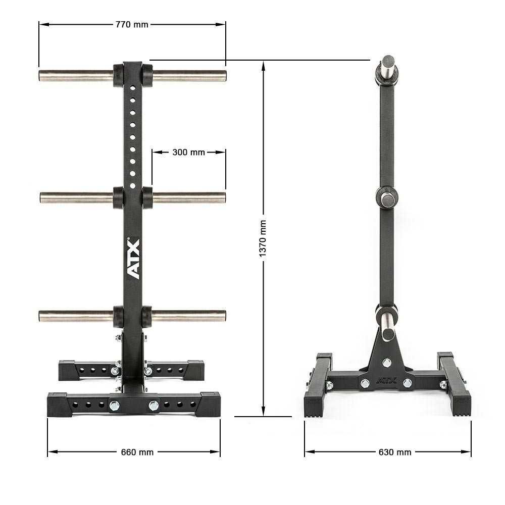 Стойка за Тежести Ø 50 mm , Поставка за Дискове Bumper Plates , Стелаж