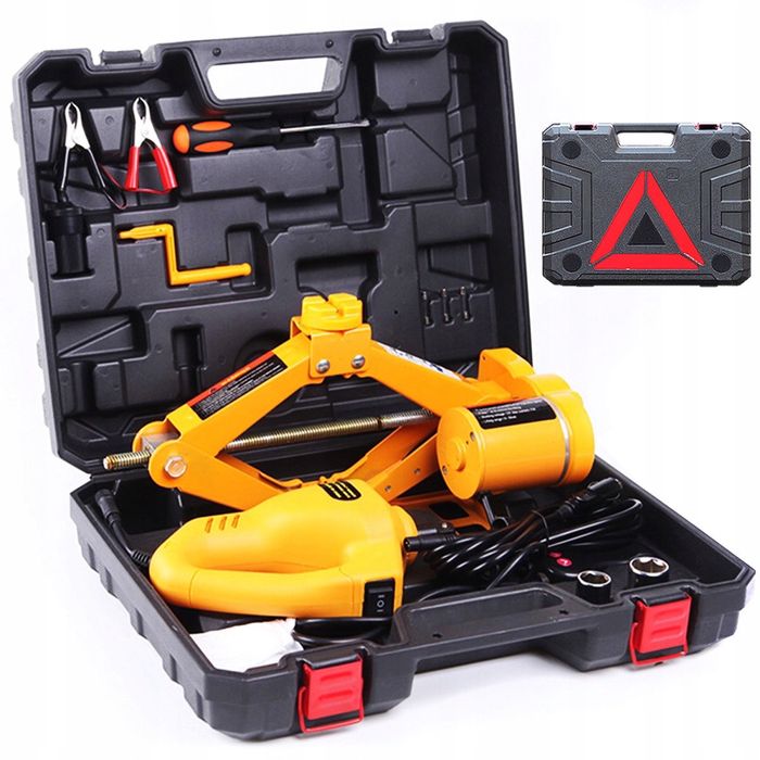 Електрически крик с гайковерт 12V