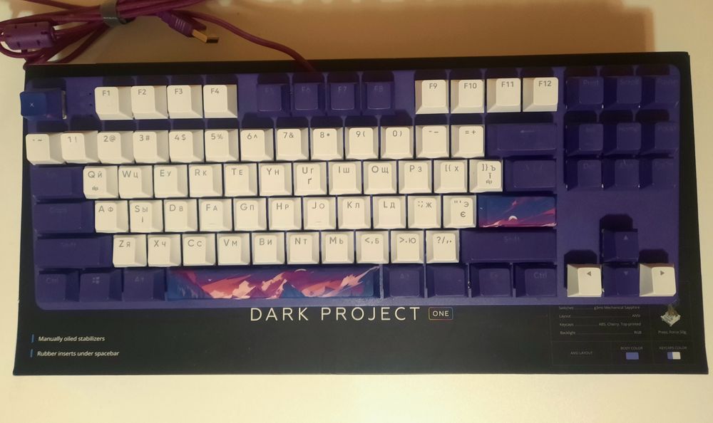 Клавиатура Dark project