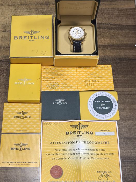Златен 18К Breitling Bentley Motors Special Edition