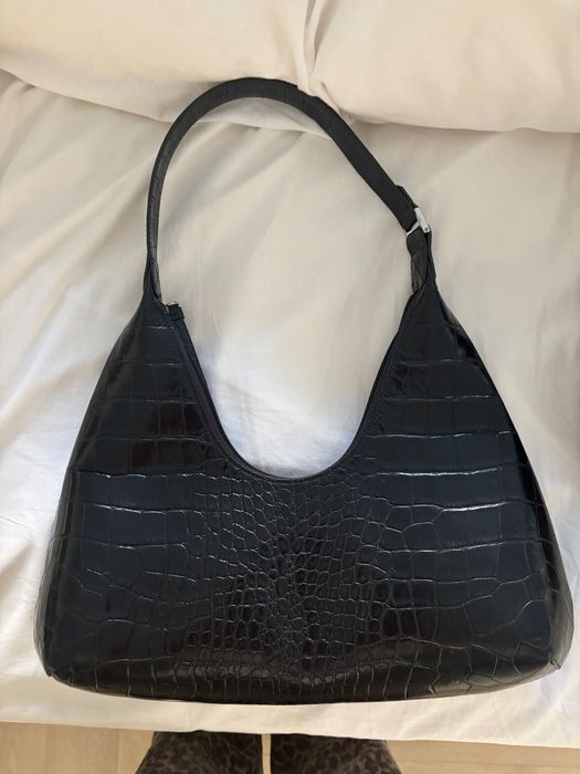 By Far Amber Croco Black