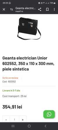 Geanta electrician unior în stare f buna