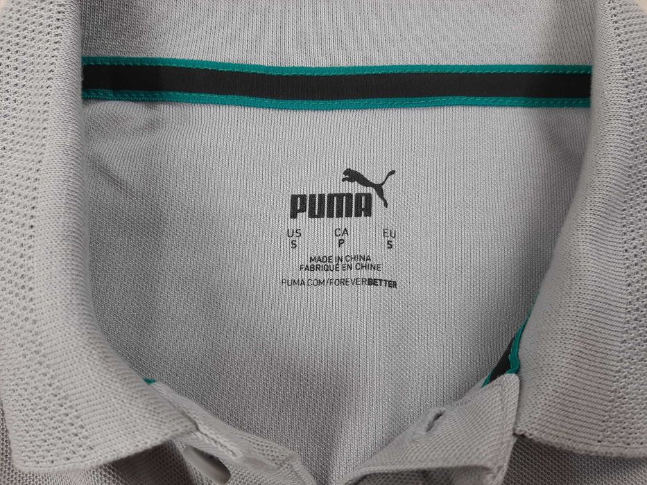 Puma x Mercedes AMG Petronas - Оригинална мъжка тениска с яка р-р S