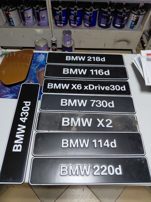 Декоративни табелки за BMW