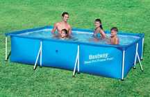 Piscina Bazin Familie Copii Cadru Metal Bestway 300 x 201 x 66 cm SM