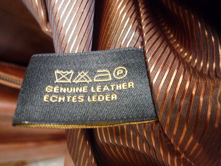 Кожено яке от естествена кожа „Giovanni“, цвят светло кафяв