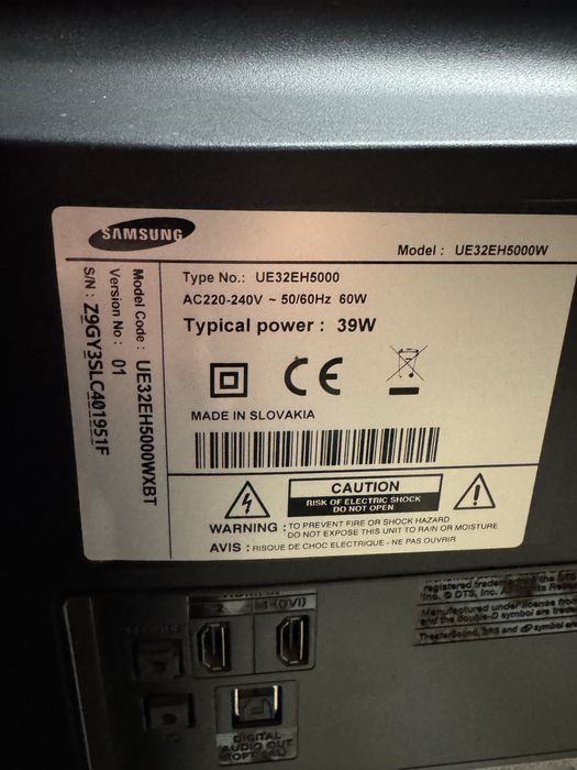 TV Samsung UE32H5000