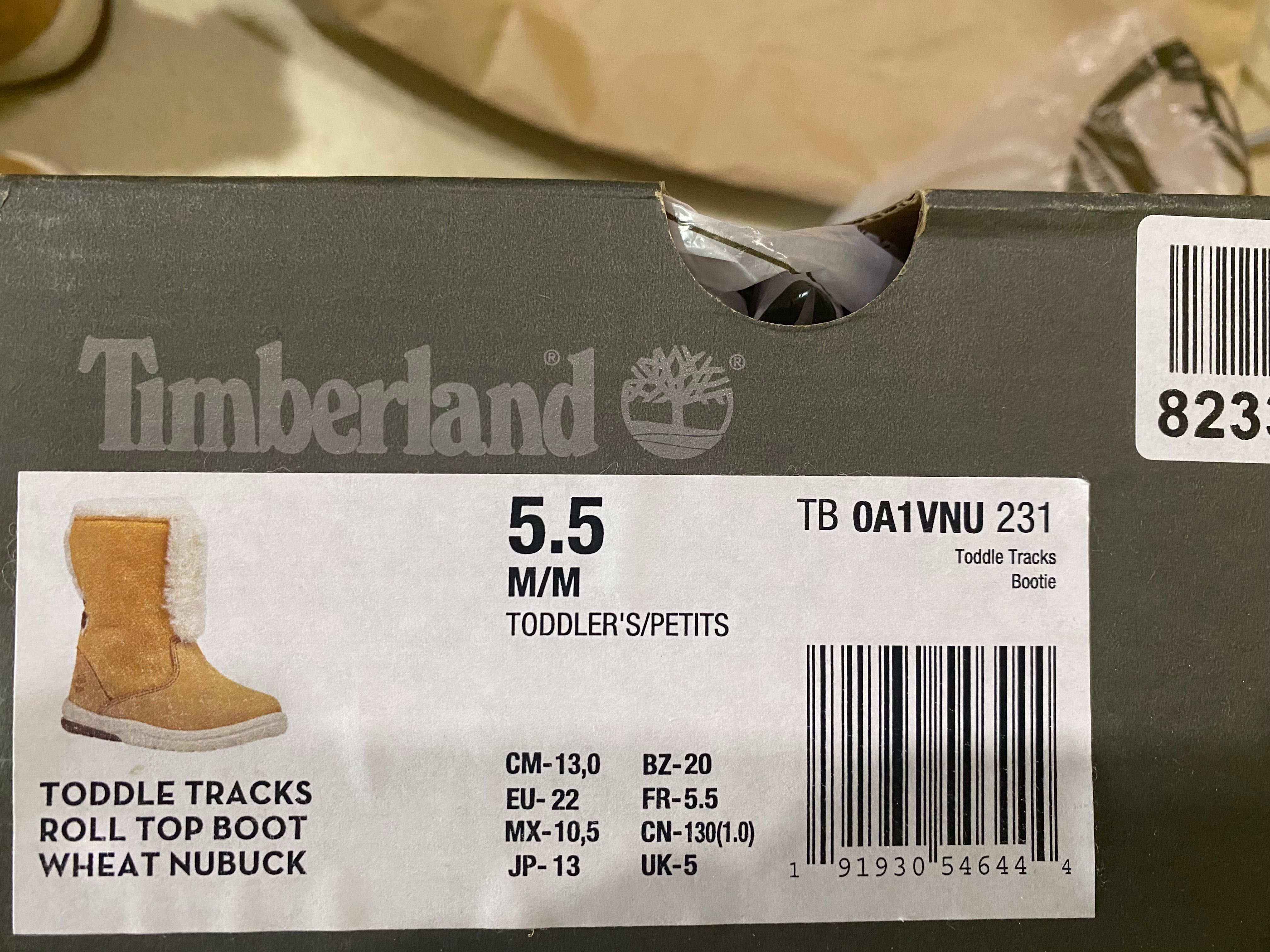 Детски обувки Timberland размер 22, дължина на стелката 13 см