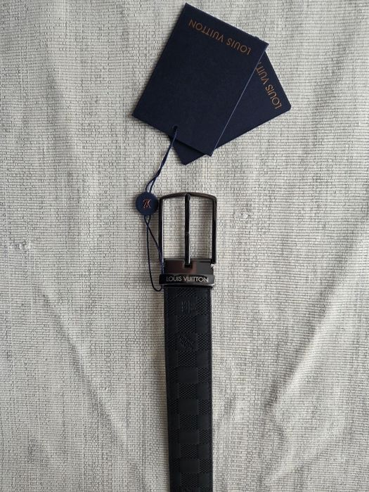 Мъжки колан Louis Vuitton- двулицев 100% кожа