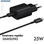 Incarcator Samsung S24, S24Plus,S23, S23 Plus +Cablu Original 25W