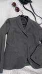 Сиво сако сребристо, черен блейзър L, Grey silver blazer, black