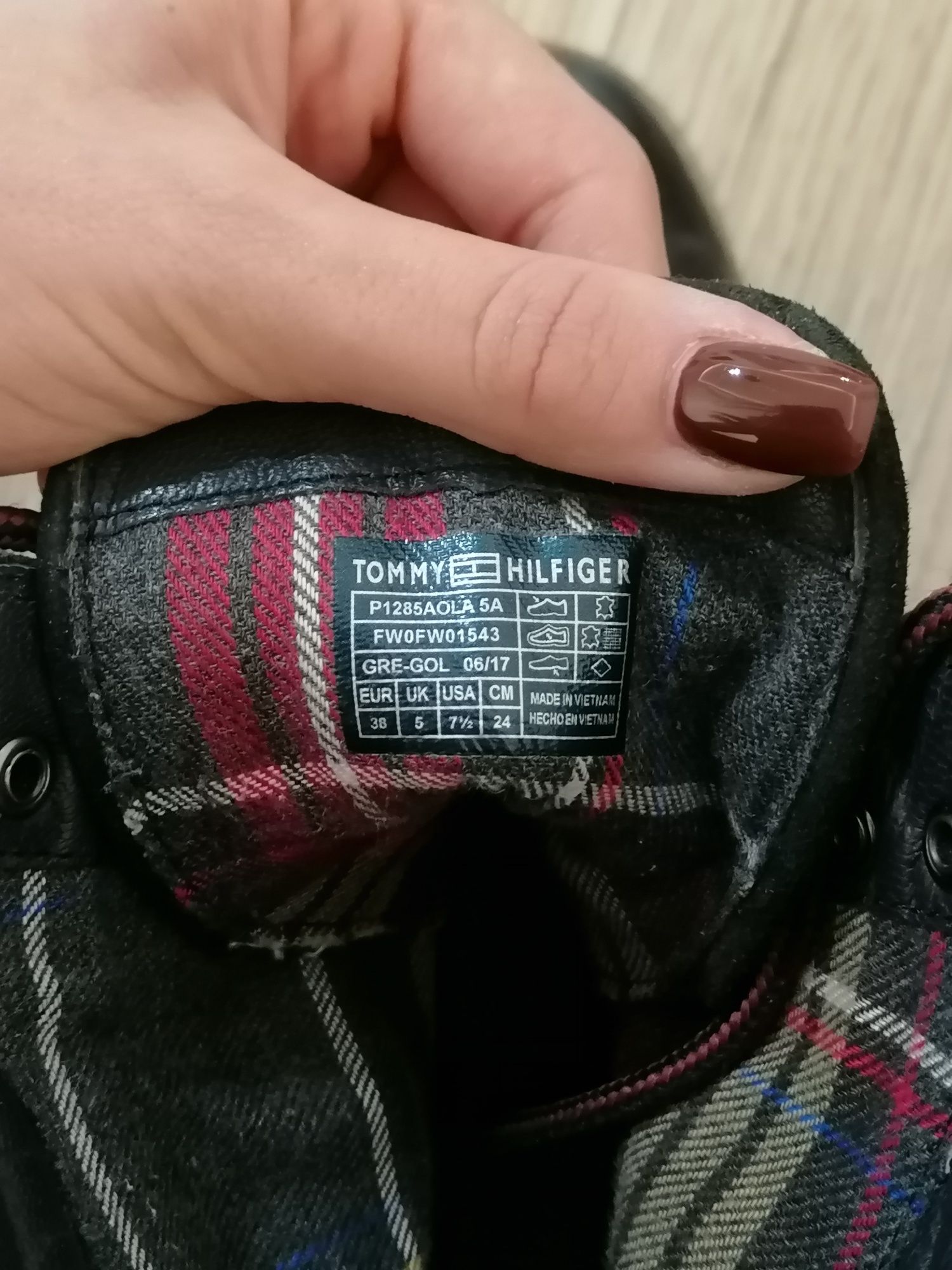 Боти естествена кожа Tommy Hilfiger