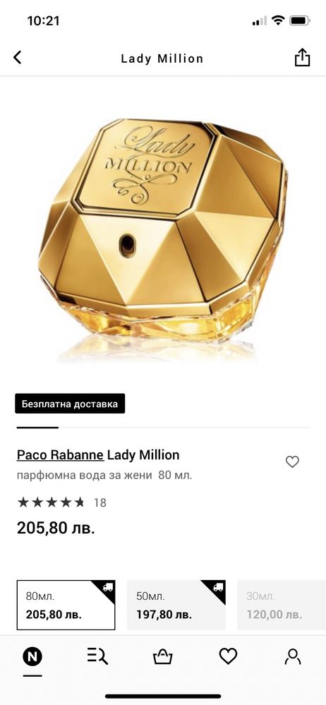 Paco Rabanne дамски парфюм Lady Million