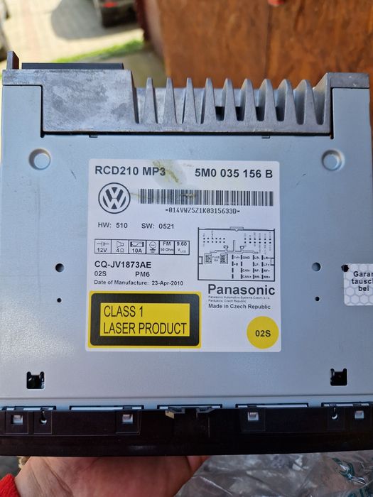 Casetofon auto Panasonic pentru wolswagen
