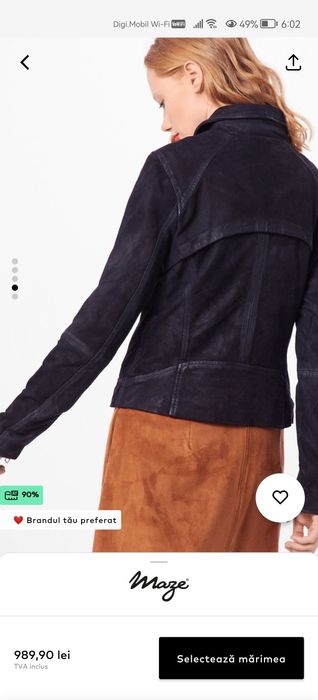 Geaca / Jachetă piele naturala MAZE/About You