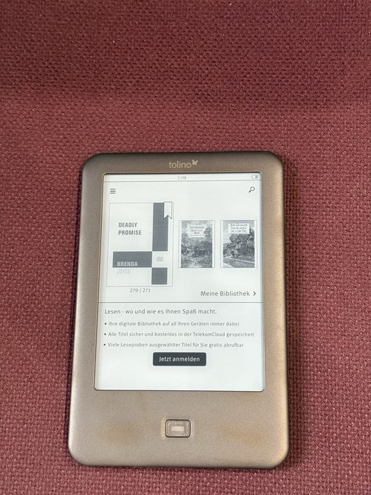 E-book reader Tolino shine, wifi, touchscreen iluminat, 4gb