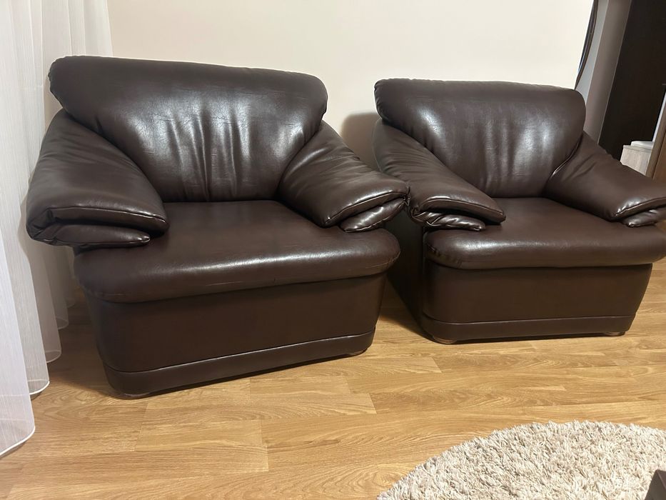 Canapea extensibila si 2 fotolii