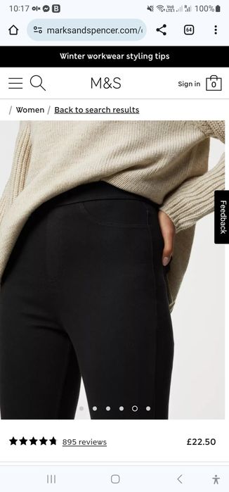 M&S jeggings masura 18Long Eur 46