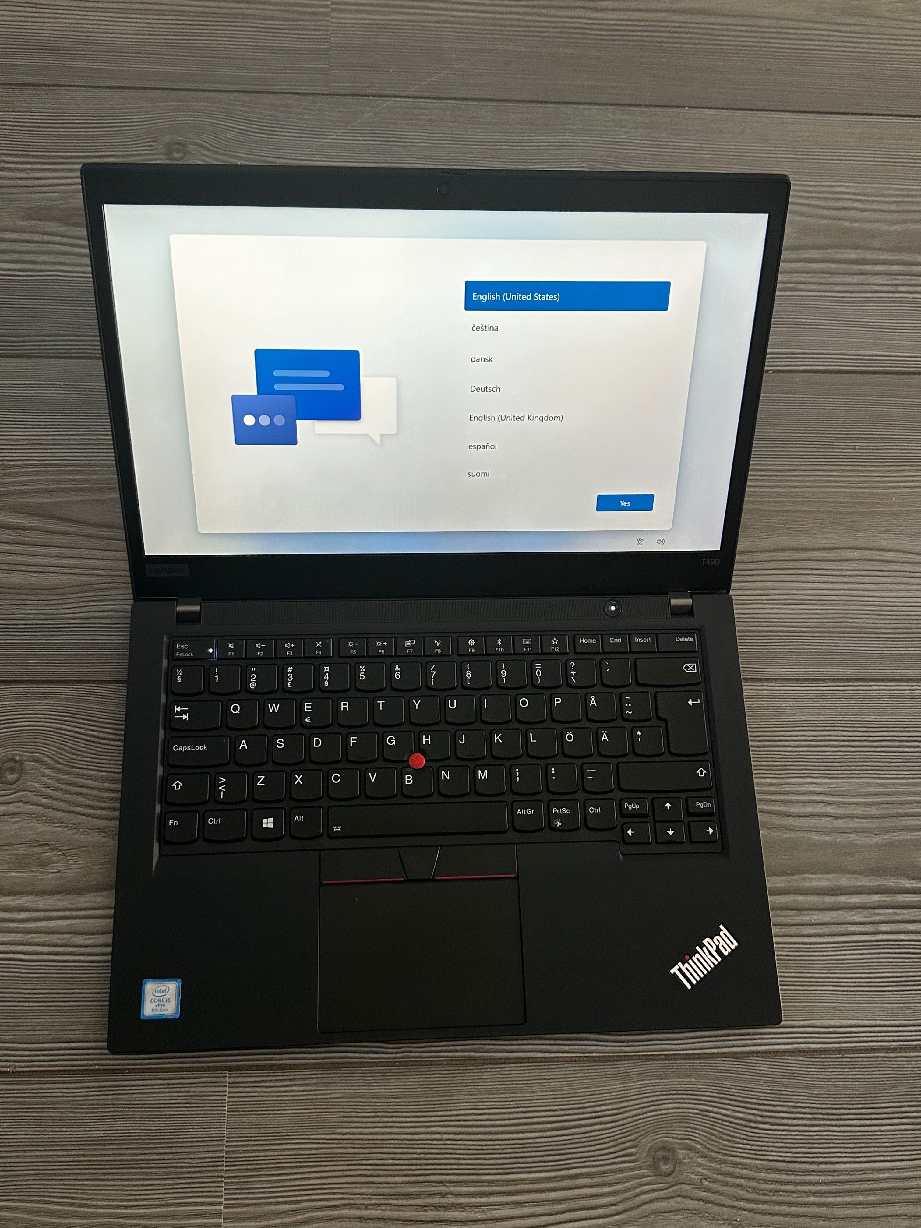 factura tva laptop 14" Lenovo Thinkpad T490 i5-8365 16GB ssd256 Win10