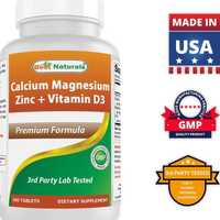 Best Naturals Calcium Magnesium Zinc D3
