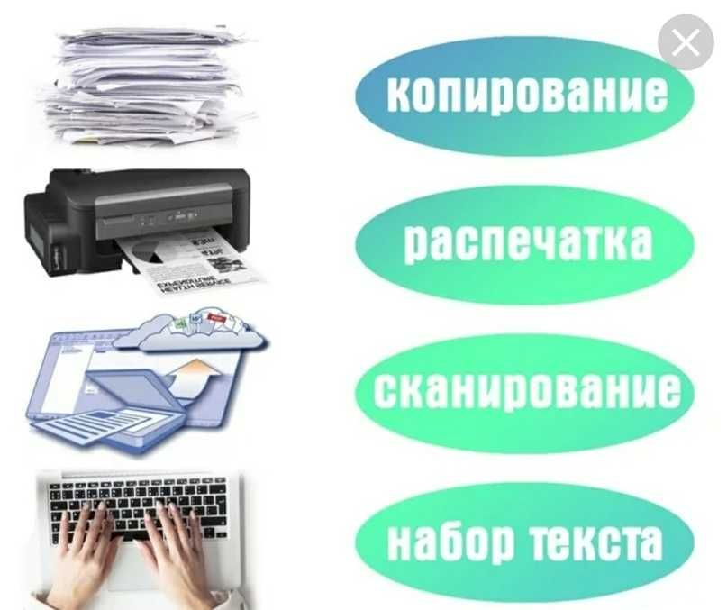 Набор Текста в формате Word Онлайн. Сканирование и Ксерокопия