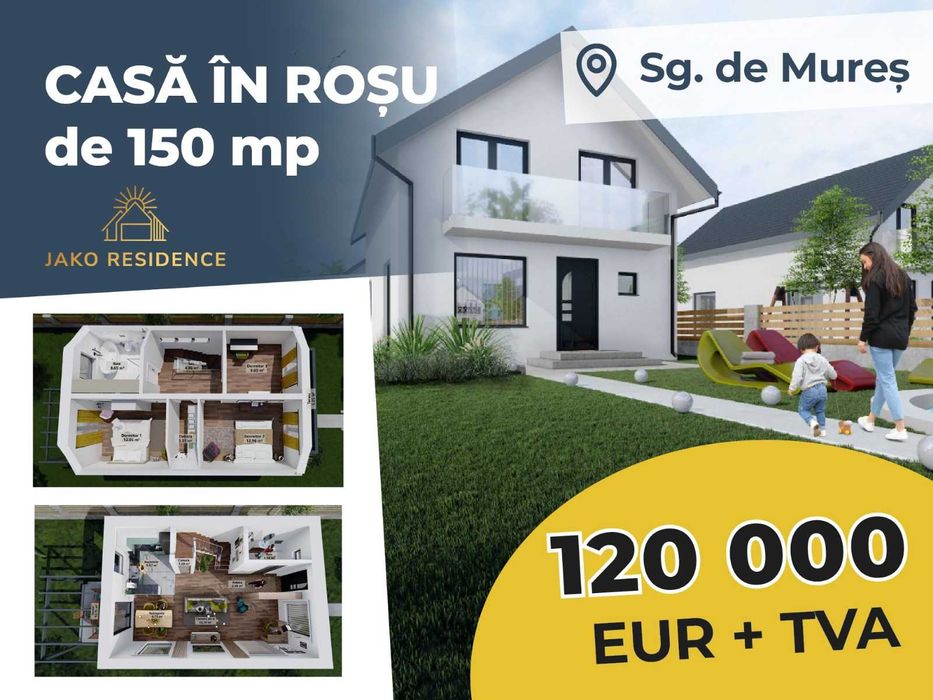 Casă în roșu de vânzare – locul ideal pentru a-ți construi visul!