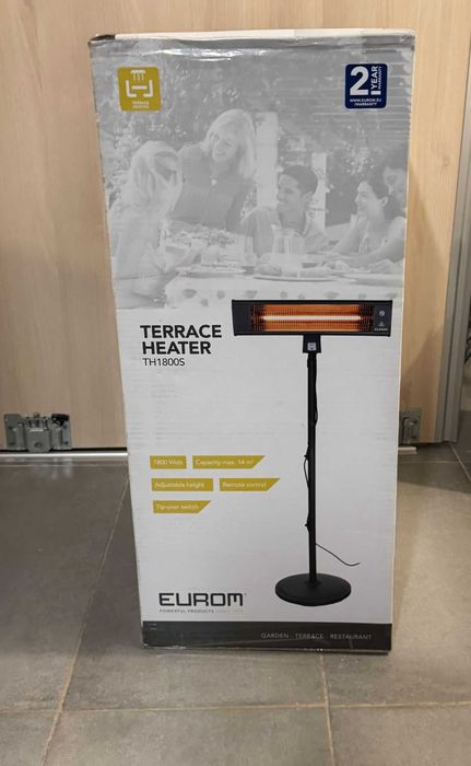 Incalzitor electric pentru terasa EUROM, TH1800S, 15 m² nou nefolosit!