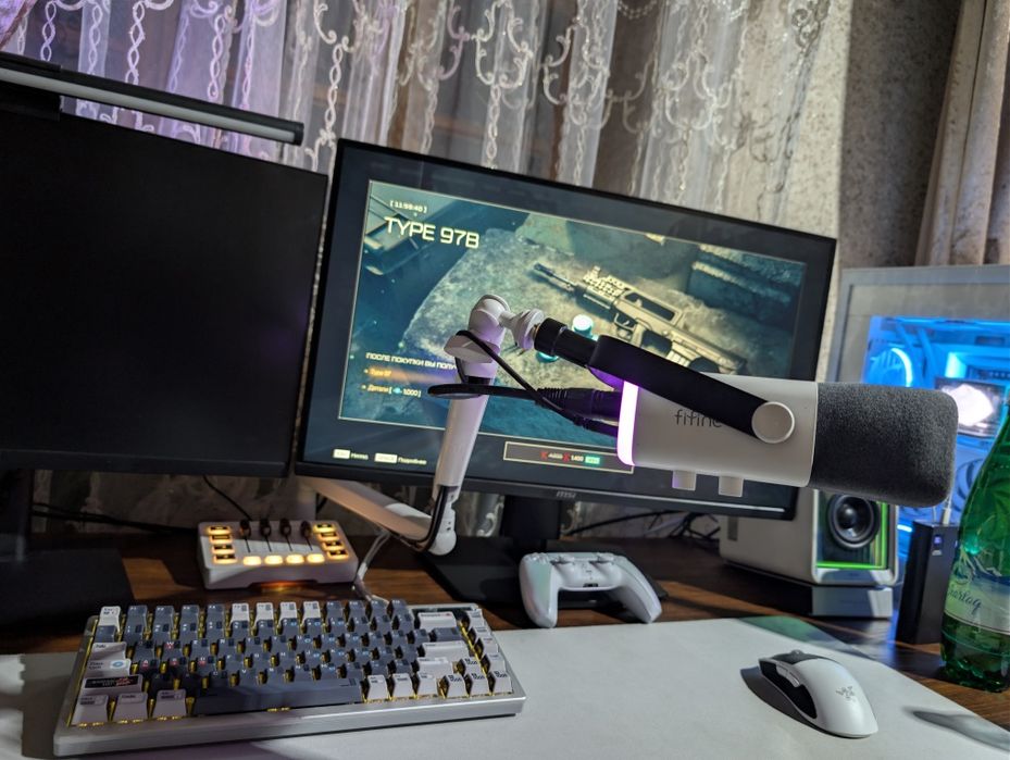 Fifine TAM8[Microphone AM8 &  BM88]+Fifine Ampligame SC3