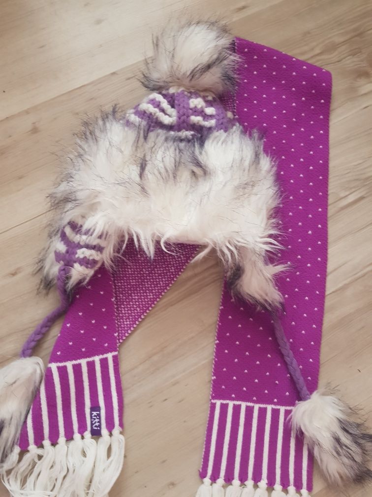 Зимна шапка+шал Kitty