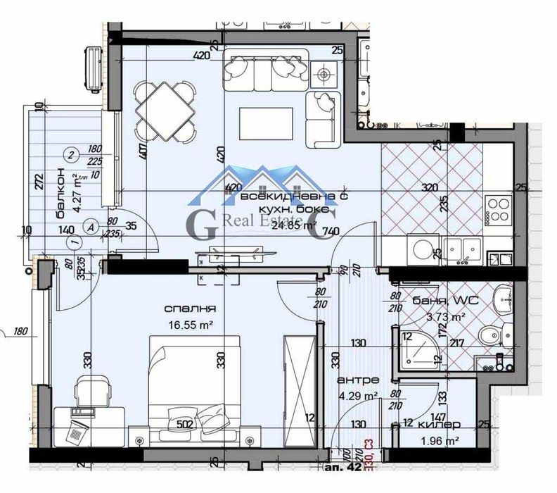 Двустайни апартаменти 107900 евро-132900 евро, Младост