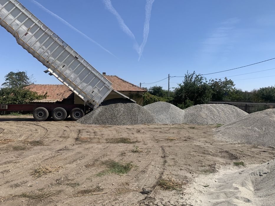 Depozit agregate balastru sort 4-8, 8-16 , nisip tencuiala
