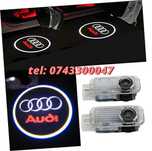 Set Lampi Led Holograme Proiectoare Logo Portiera Audi A3 A4 A5 A6 Q3