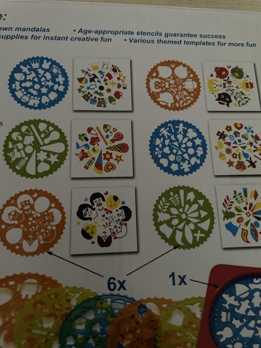 Mandala Art Design pt copii - 6 planse
