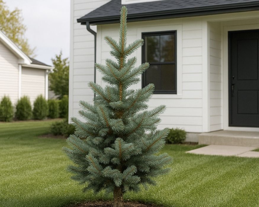 Голубая елка в Алмате Ель голубые ели саженцы елки