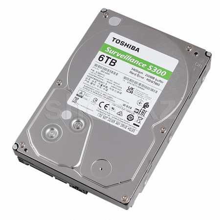 Жесткий диск HDD 6000 Gb Toshiba Surveillance S300 (2ШТ)