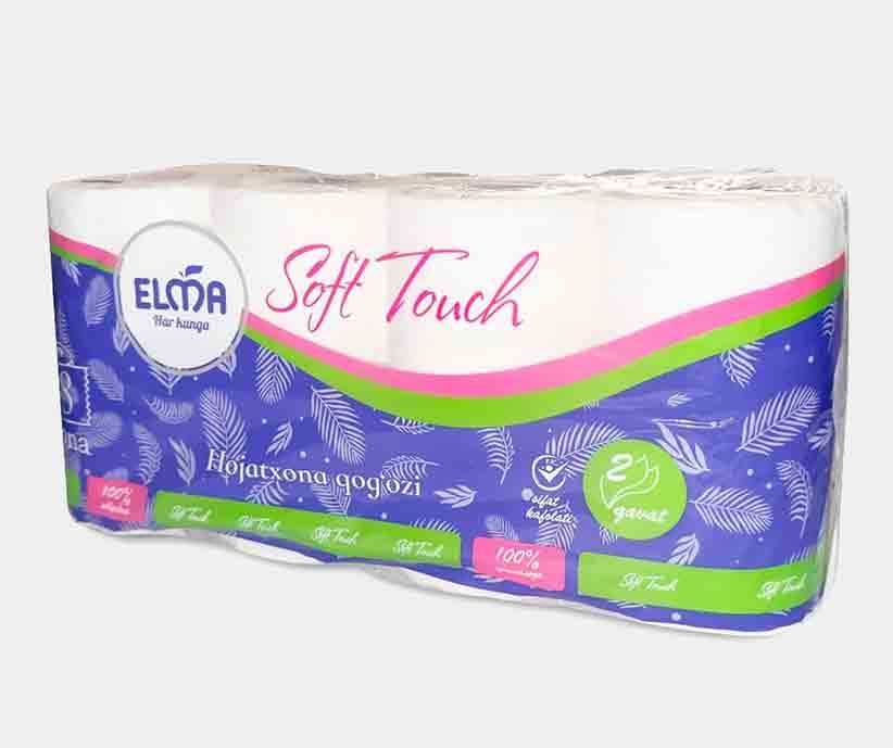 Elma Soft Touch hojatxona qog‘ozi, 2 qavatli, 8 dona Туалетная бумага