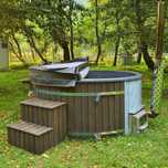 Jacuzzi PREMIUM cu soba WIDE (tip semineu)