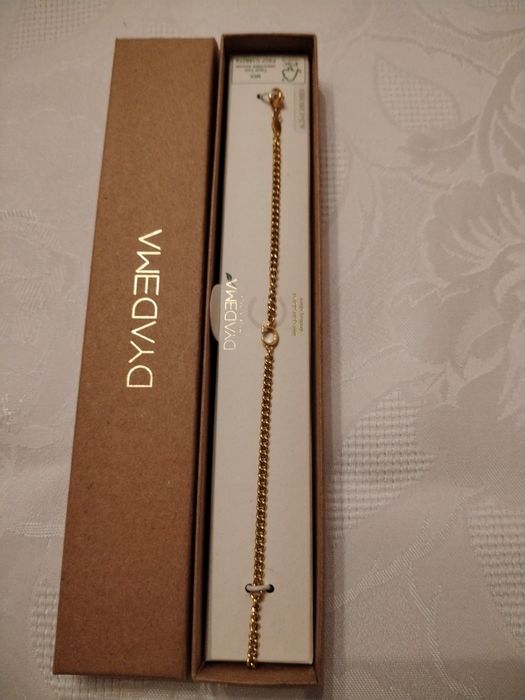 Продавам позлатена сребърна гривна