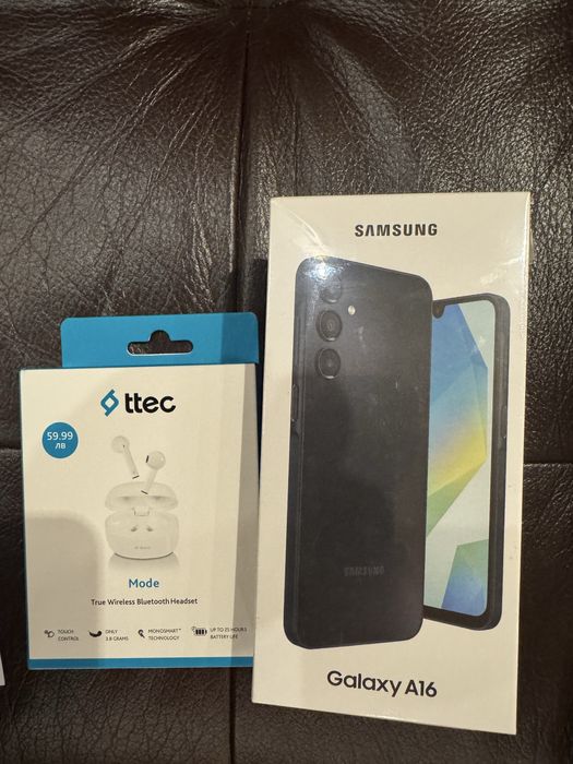НОВ..!Samsung Galaxy A16 128GB /4GB RAM Gray/Black НОВ  2г.Гаранция!..