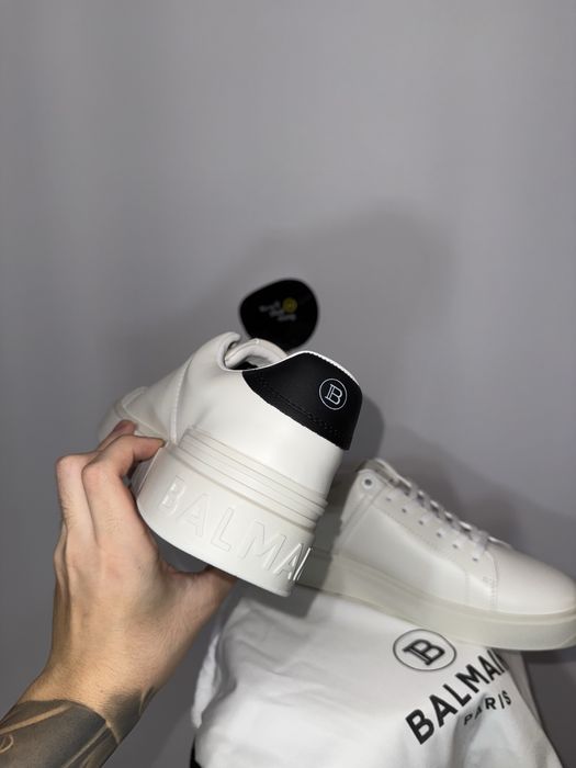 Adidasi balmain albi marimea 41 premium (balenciaga,versace,off white)