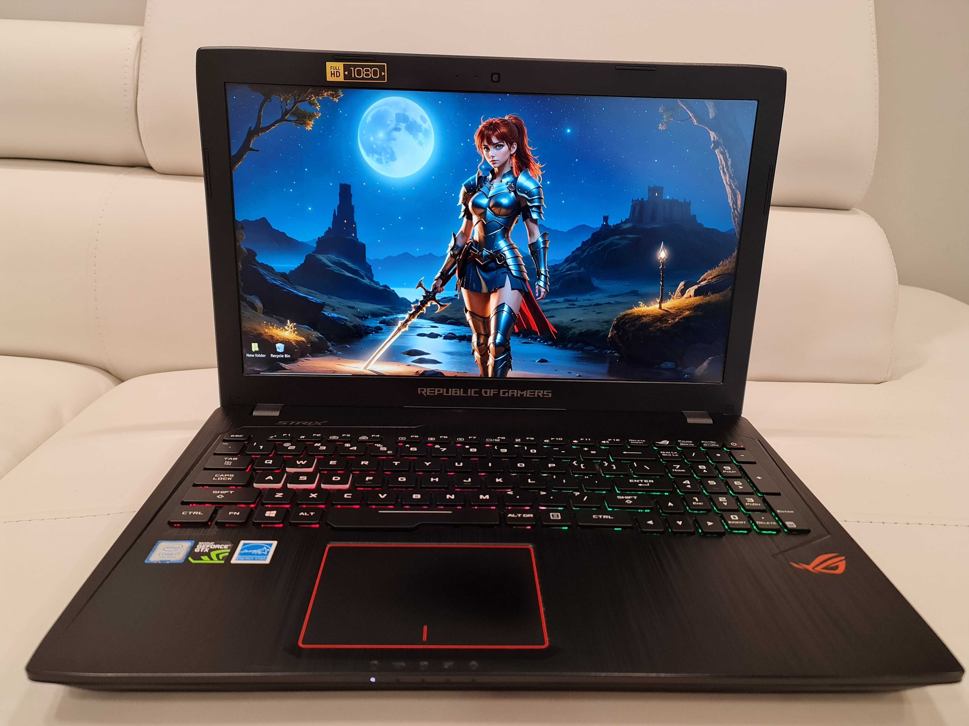 Laptop gaming Asus Rog ,intel core-i7- ram 16 gb, video 4 gb GTX