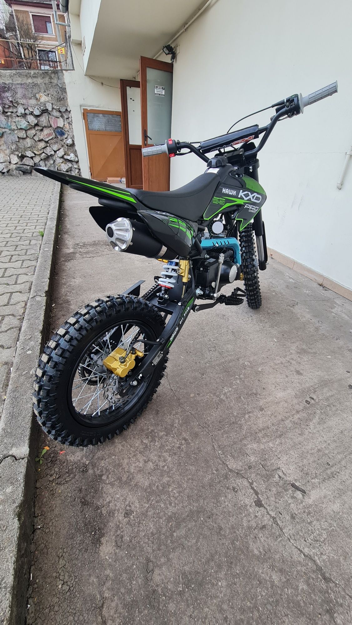 Cross Motocross Enduro KXD PRO Germany Hawk 125cc E-start Kickstart