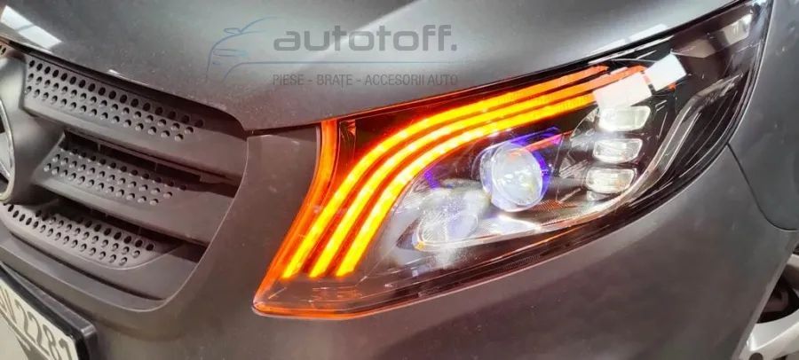 Faruri Full LED compatibil cu Mercedes Vito / V-Class W447 (2016-2020) Negru