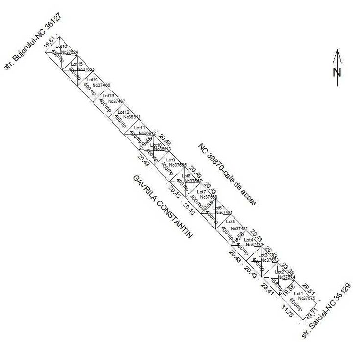 Lot casa de vânzare, 400 mp, utilitati langa teren, acces asfaltat