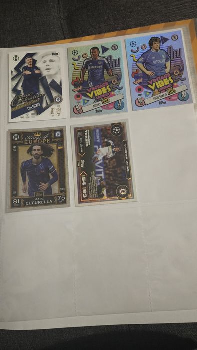 5 cartonașe rare match attax Chelsea bundle