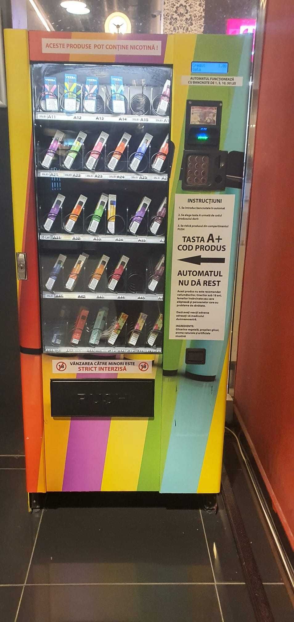 Tonomat automat Vending Bauturi/ produse alimentare/ Vape-uri