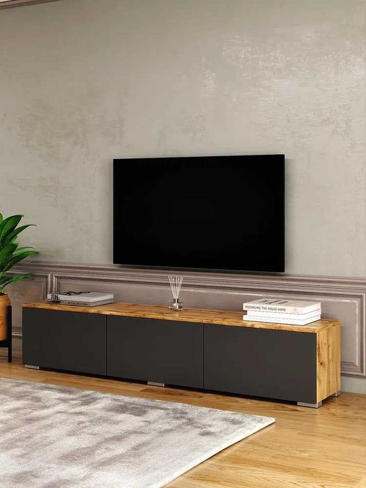 Тумба под ТВ настенная с ящиками EGGER Россия, современный дизайн