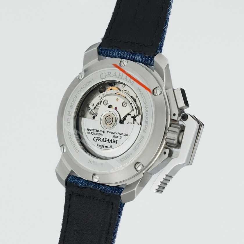 Graham Blue Chronofighter Steel Target 47mm 2CCAC.U04A.T33S